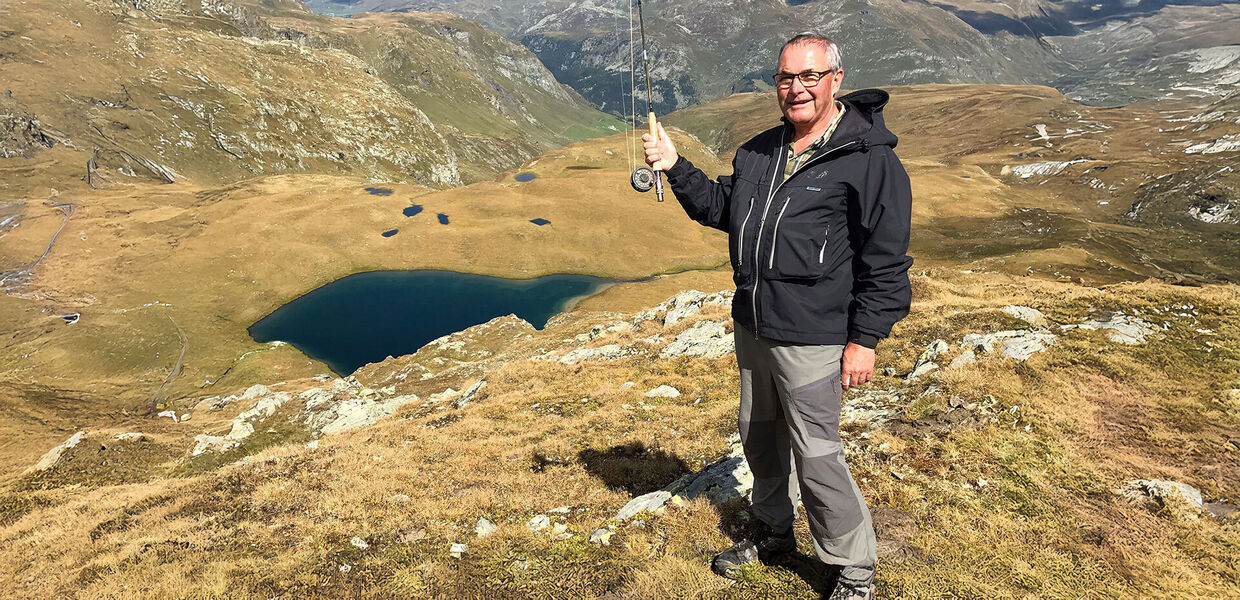 Fliegenfischen am Bergsee